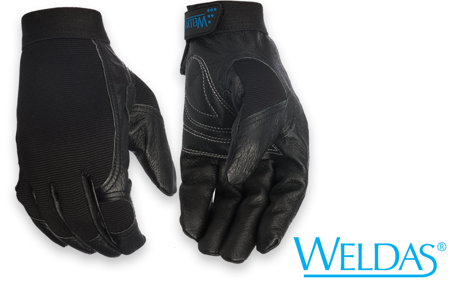 YELLOW JACKET COW HIDE LEATHER PALM WORK GLOVES