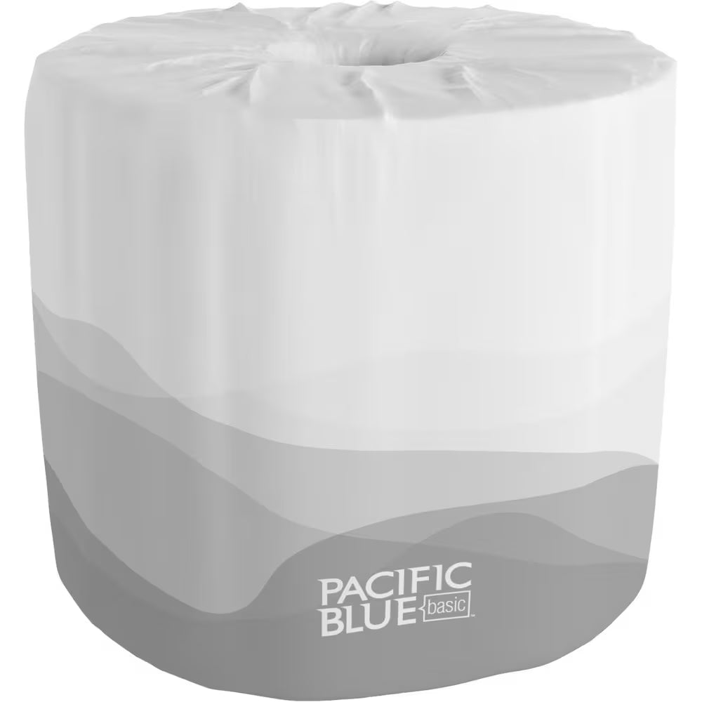 Pacific Blue Basic Standard Roll Embossed 2-Ply Toilet Paper