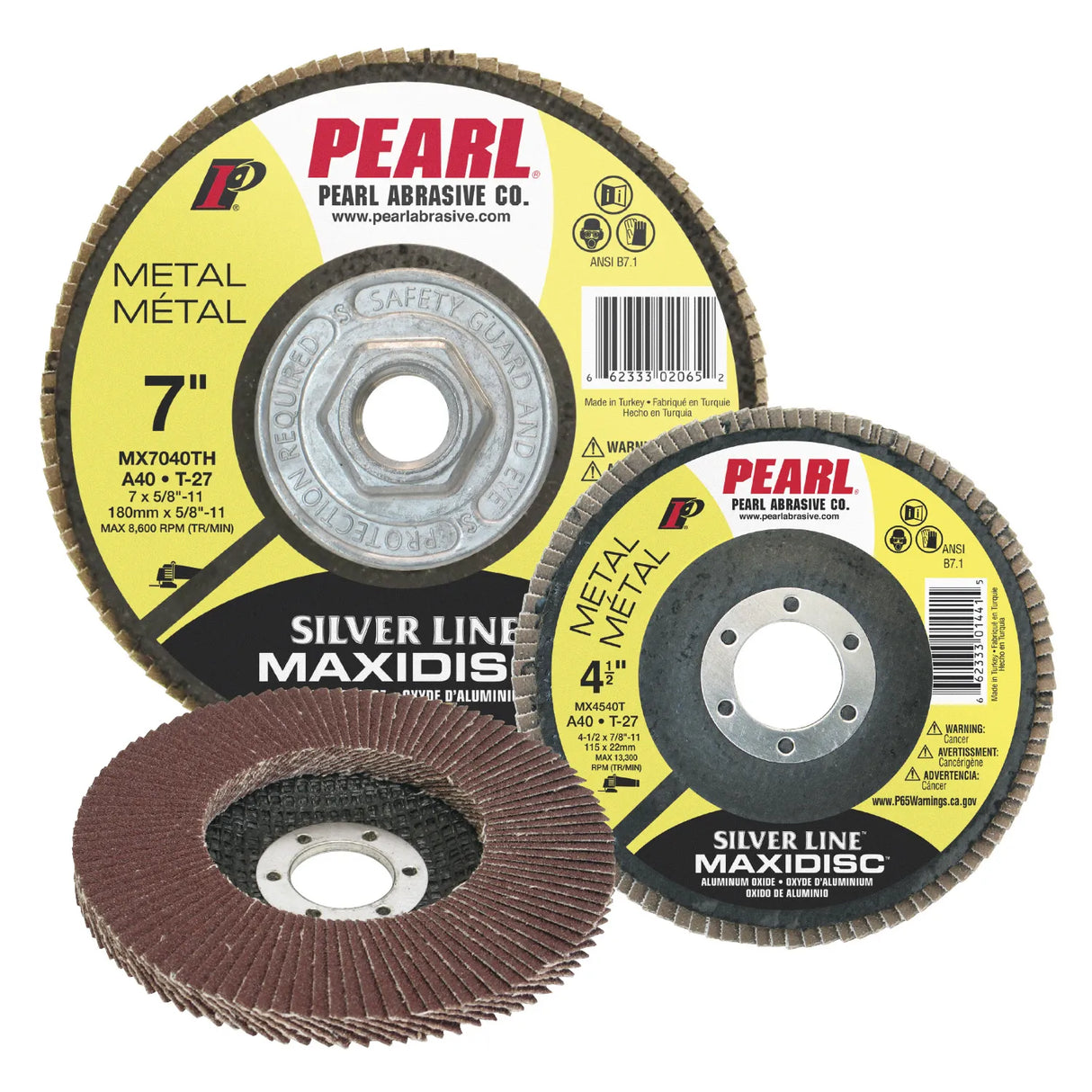 Silver Line™ Aluminum Oxide Maxidisc™ Flap Disc 4-1/2 x 5/8-11 A80 T-27