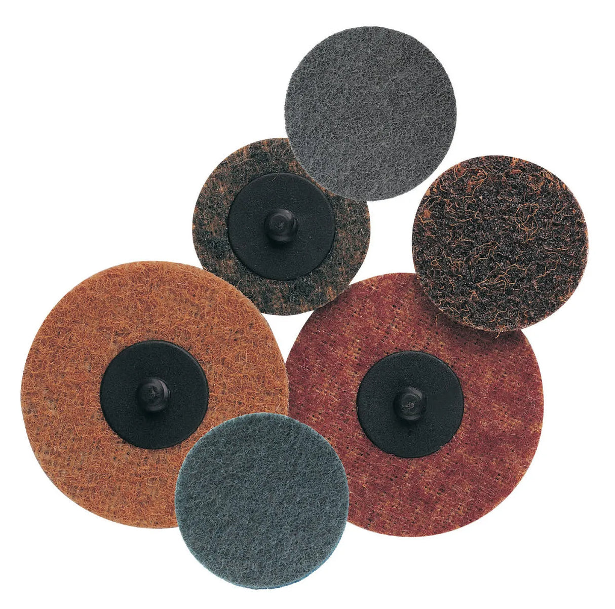 Quickmount™ Mini Conditioning Discs 2″ AO Non-Woven Medium Maroon