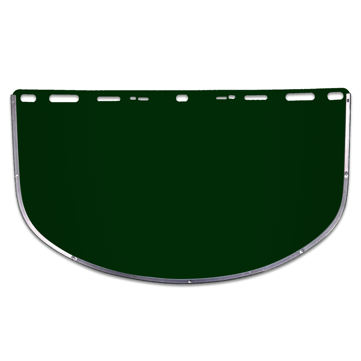 ARMOUR GUARD BOUND DARK GREEN POLYCARBONATE VISOR