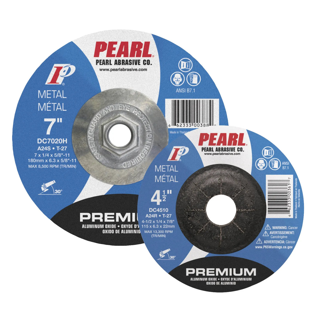 Premium Aluminum Oxide Depressed Center Grinding Discs 9 x 1/4 x 5/8-11 A24S T-27 DC9020H