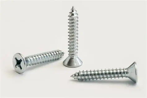 Flat Head Phil Self Tapping Screws Zinc