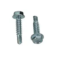 #14 HWH Unslotted 3 Point Tek Screw Zinc