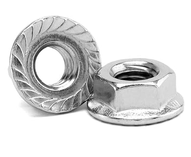 1/2-13 Serrated Flange Nuts G5 Zinc