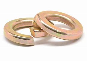 G-8 Yellow Zinc Split Ring Lock Washer